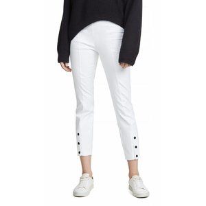 Rag & Bone New York Simone  Snap Front Pants White